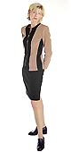 Stretch Faux Suede Skirt Set