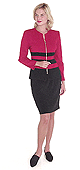 Stretch Ultrasuede Skirt Set